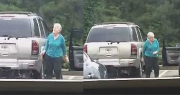 Ця бабуся навіть не здогадувалася, що її знімає відеокамера. Те, що вона зробила на парковці, прославило її на всю Мережу…