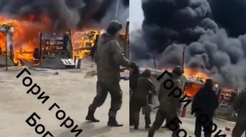 Кара Божа! На кордоні з Україною палає російський військовий табір…Пожежа спалахнула всього за 45 км до кордону з Україною.