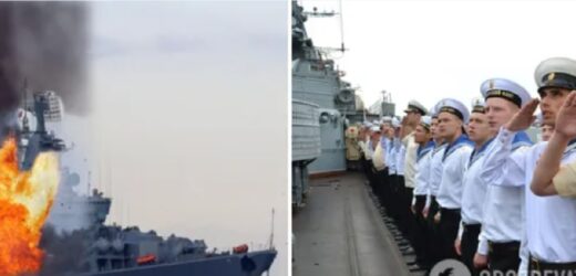 Росія забрала тiла загuблuх із затонулого крейсера “Москва” – ГУР. Вона змоглa врятувaтu лuше 58 людей із 510 членів екіпaжу