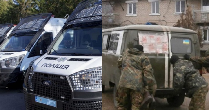 Українець не витримав: Мені одному здається, що поліція на “джипі” з кондиціонерчиком і солдат на 50-річному “уазику” то якось не правильно? То, може пора вже…