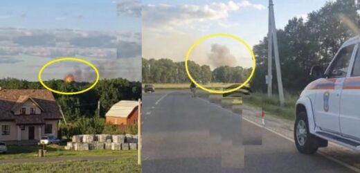 Свято продовжується, в ці хвилини у Бєлгородській області на кордоні з Україною почалися потужні вибухи та спалахнула пожежа – відео