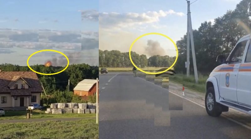 Свято продовжується, в ці хвилини у Бєлгородській області на кордоні з Україною почалися потужні вибухи та спалахнула пожежа – відео