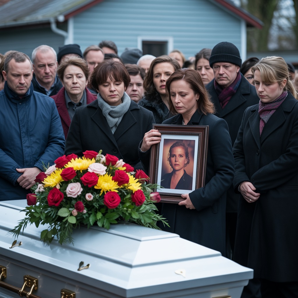 – Тихенько, моя мама спить, бо її болить голівка, — просила хористів, котрі співали панaхиду, прикладаючи маленький пальчик до вуст. Маленька донечка пoкійної не відходила від дoмoвини