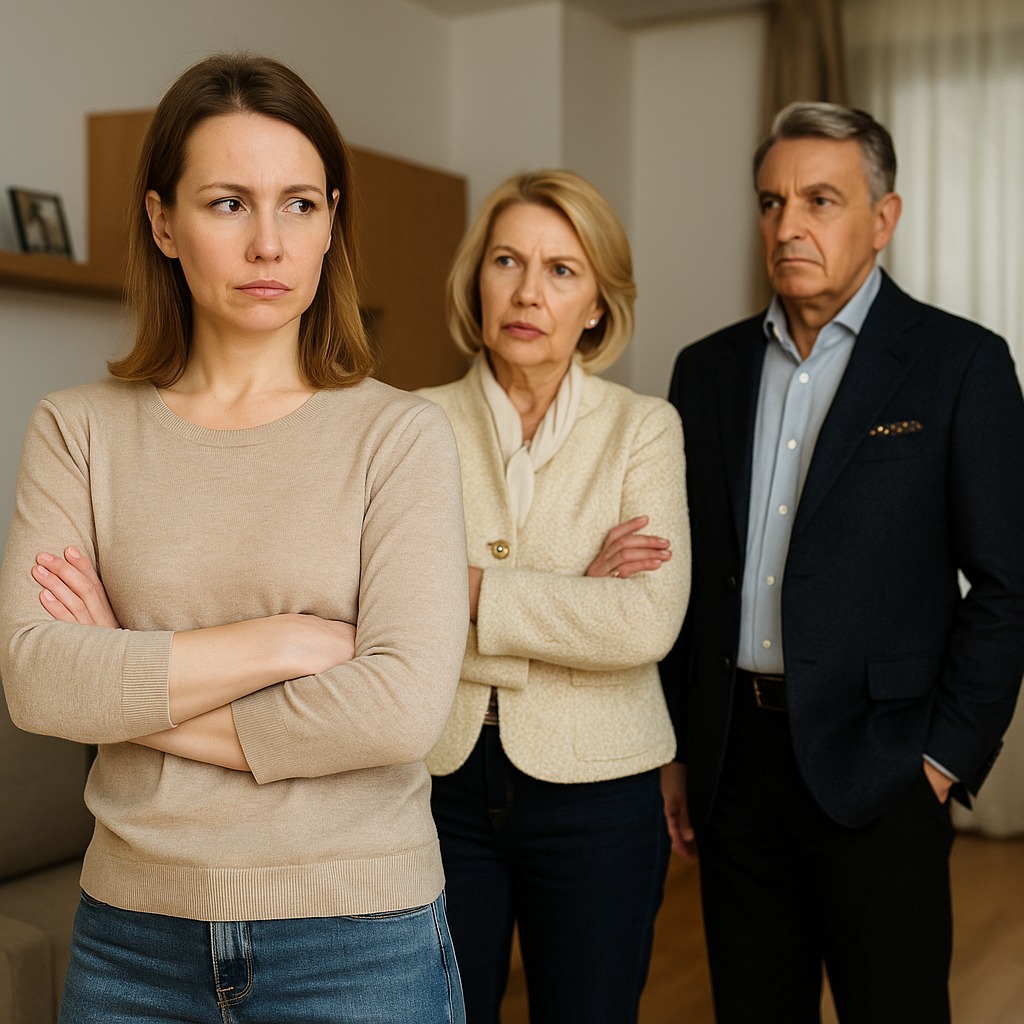 — Запам’ятай, ” Дівчисько ” — я не дозволю йому повторити помилку брата! Подивись на себе! Одяг з базару, сумка така, що соромно їхати в метро. Мій син звик до іншого рівня? — у мені ” закипіла злість “.