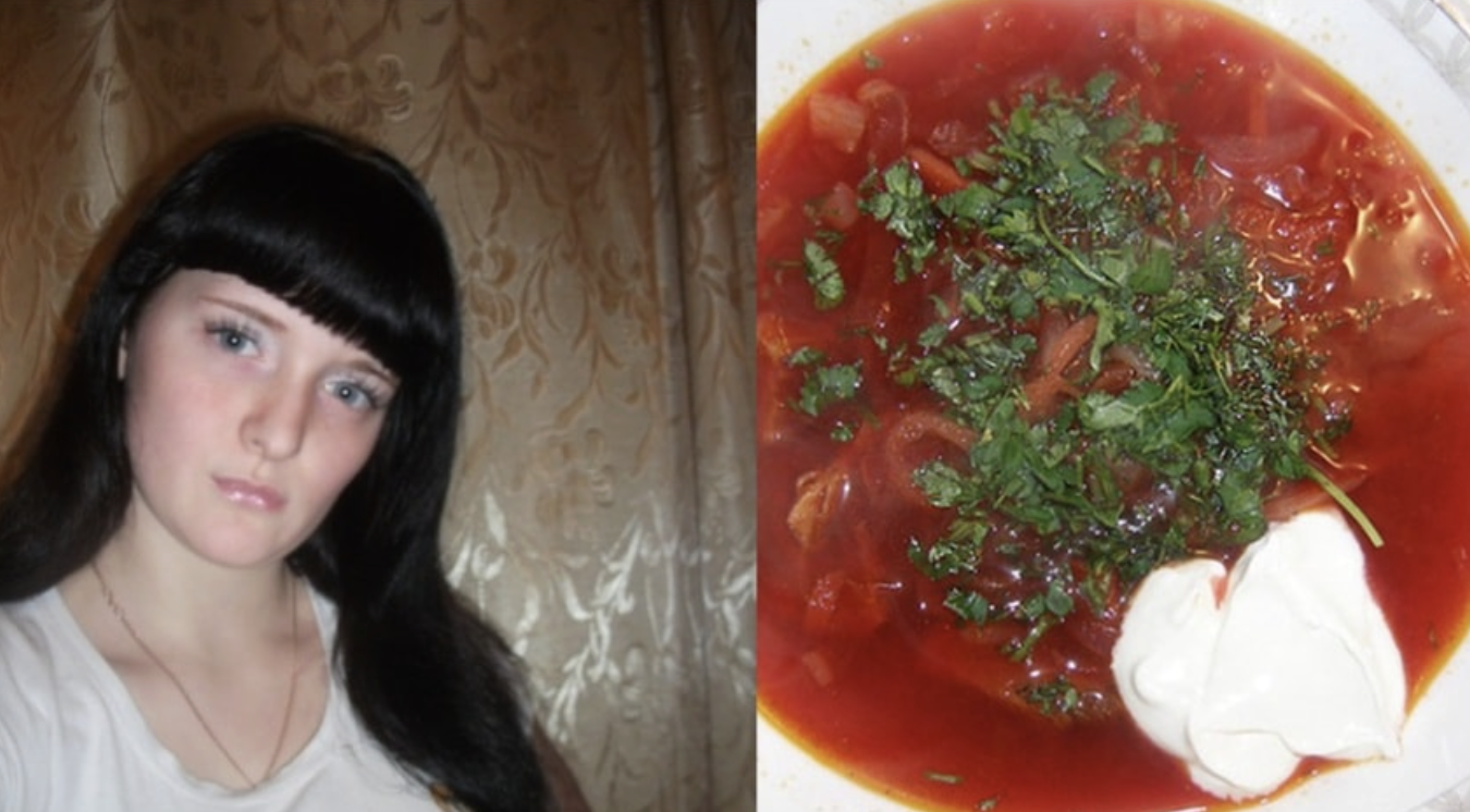 Оля nлакала і нічого не розуміла. Чоловік хотів подати на розлу чення, тому що вона приготувала борщ з м’ясом для нього…