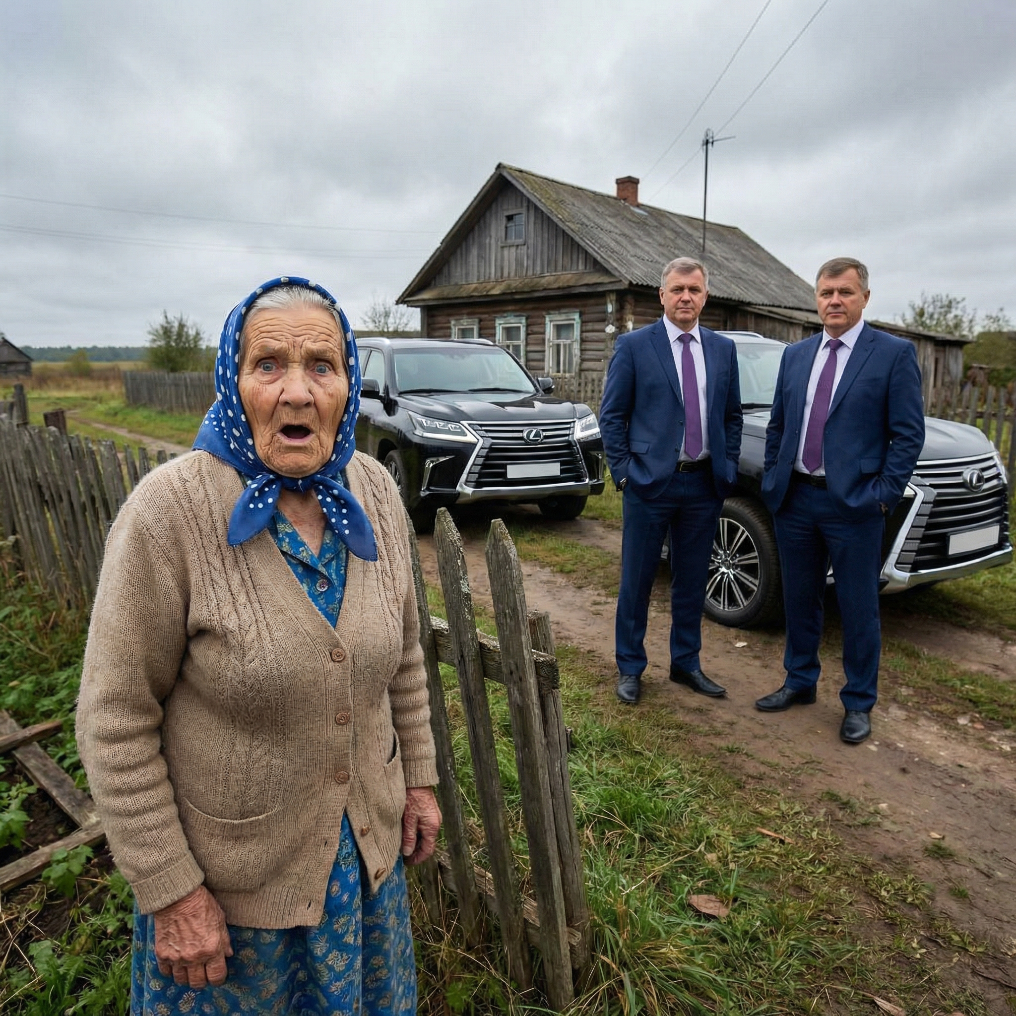 Одна хороша бідна бабуся годувала голодних двійнят — а через 20 років до неї під’їхали два Lexus..