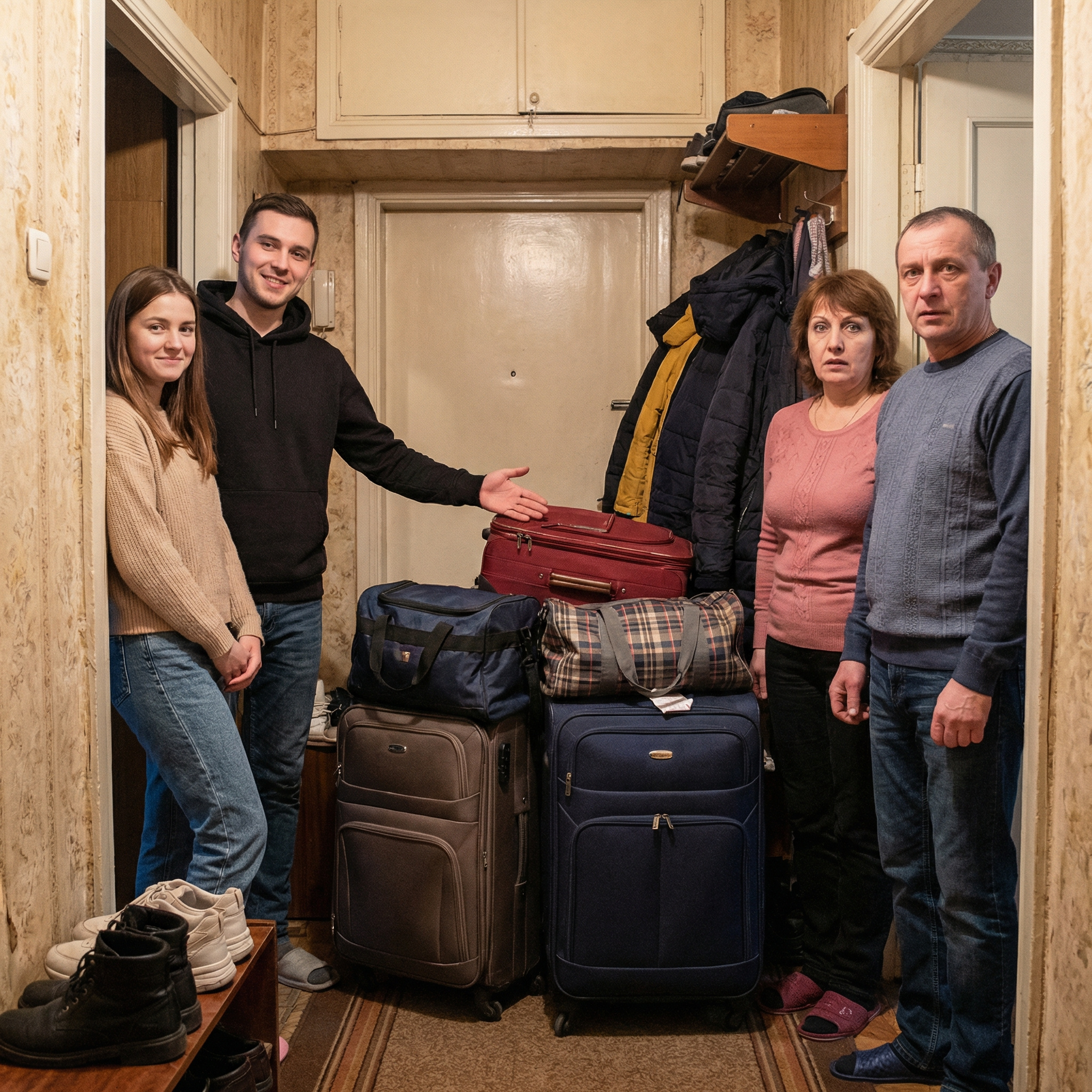 Син привів у дім свою дівчину зі словами: «Знайомтеся, це Лера, і вона житиме з нами». Моя відповідь змусила їх піти