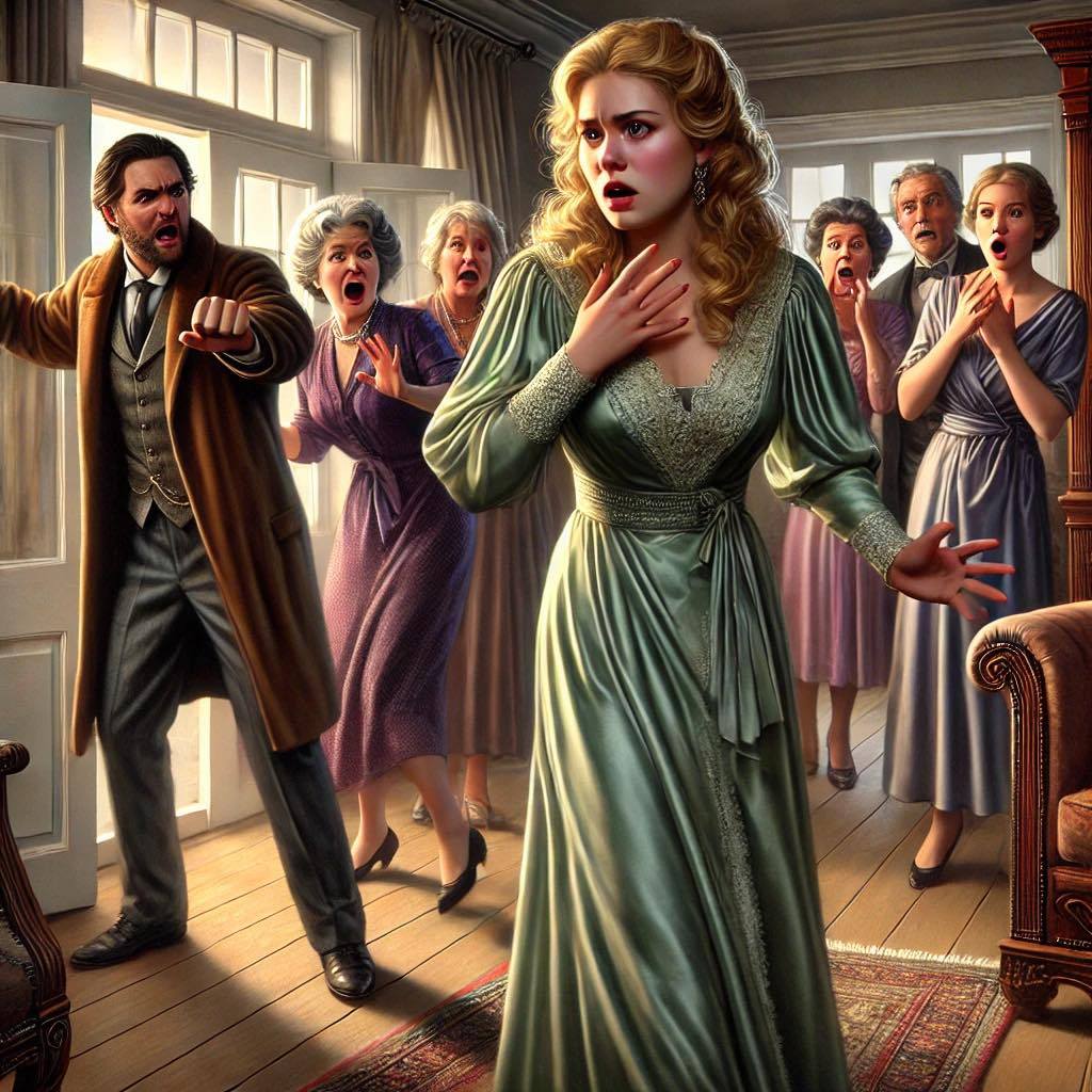 Марина намагалася триматися спокійно, але її обличчя горіло від удару. Свекруха, Лідія Сергіївна, стояла перед нею, високо піднявши голову, а за столом завмерли гості, спостерігаючи за сценою, що розгортається.