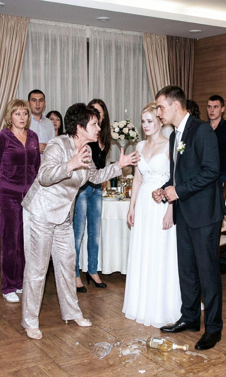 “Кришталевий келих” розбився об підлогу… гості посміхалися, а Марія не могла відвести очей від чоловіка. Дмитро, тепер офіційно її чоловік, сяяв від щастя.