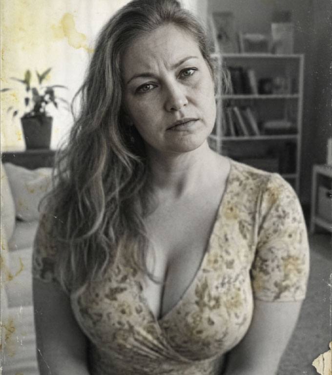 Вона тремтіла від страху перед візитом «міських» сватів, ховаючи найдорожчу частину свого життя — літню матір 80р.— у дальній кімнаті, боячись її «неідеальності».