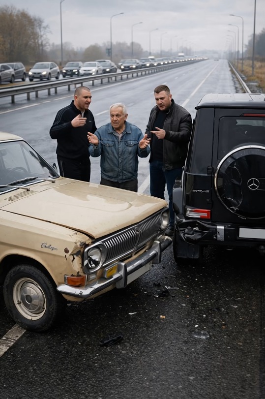 Хулігани на трасі вчора о 17:33 підрізали старшого чоловіка та спеціально влаштували ДТП, а потім почали вимагати гр0ші за «збитки»: тільки ось вони навіть не здогадувалися, хто цей старий і що з ними буде за кілька хвилин….