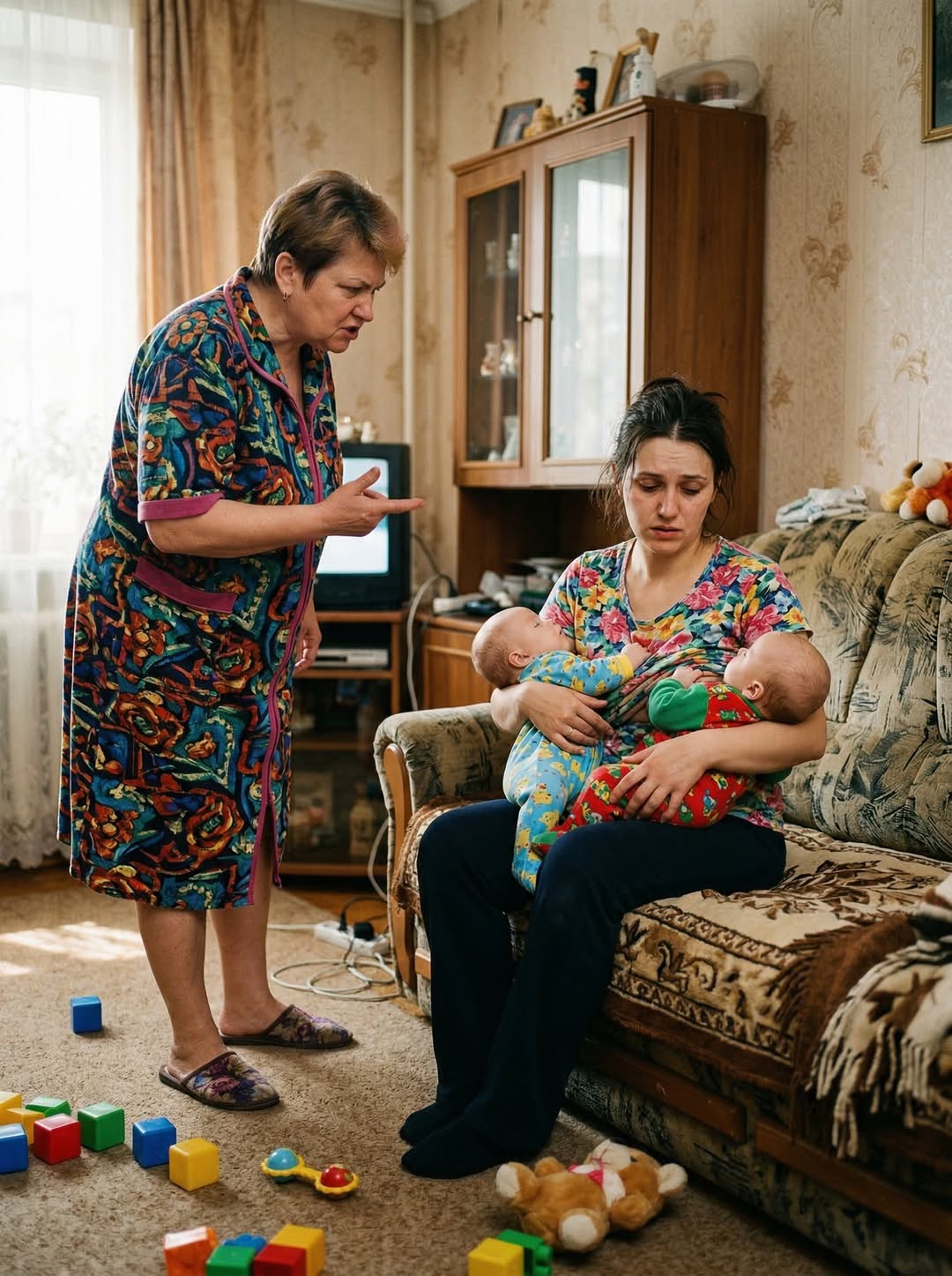 Ну мама ж не винна, що квартира в неї вже стара. І простіше їй уже до них у чотирикімнатну переїхати, ніж у себе щось лагодити