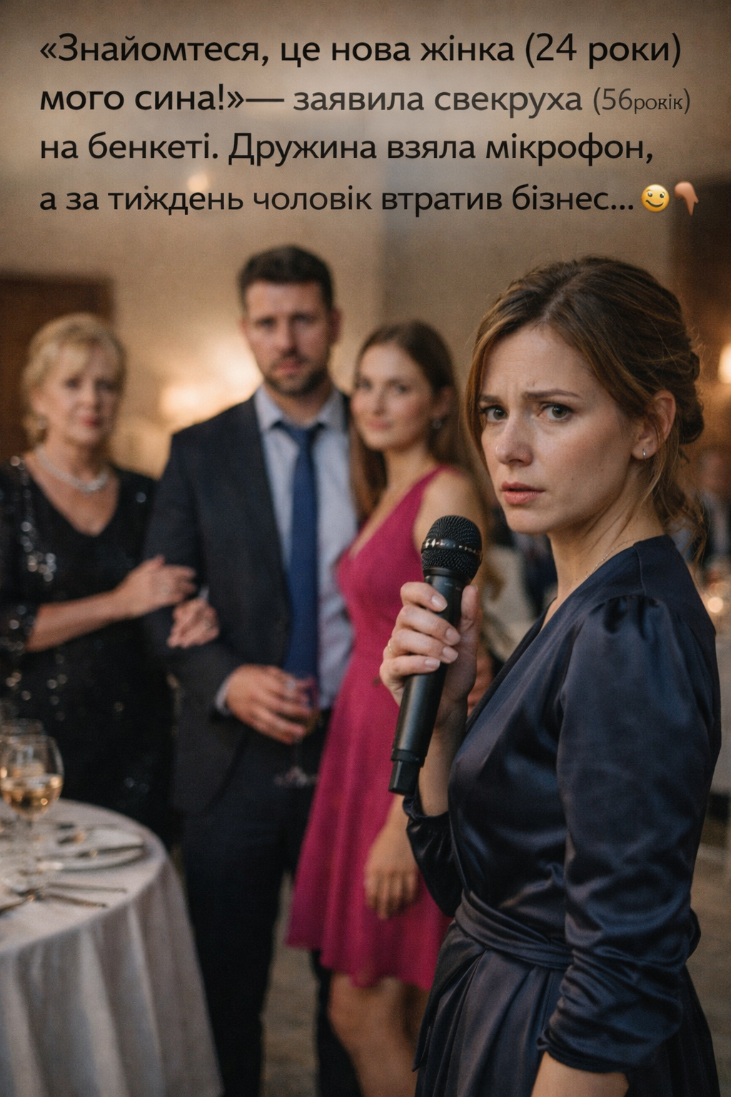 «Знайомтеся, це нова жінка мого сина!» — голосно заявила свекруха прямо на бенкеті…