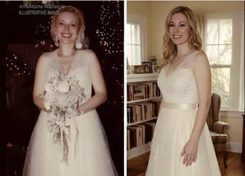 У шафі я знайшла весільну сукню моєї матері, загорнуту в тканину, і пообіцяла собі, що колись її одягну..…