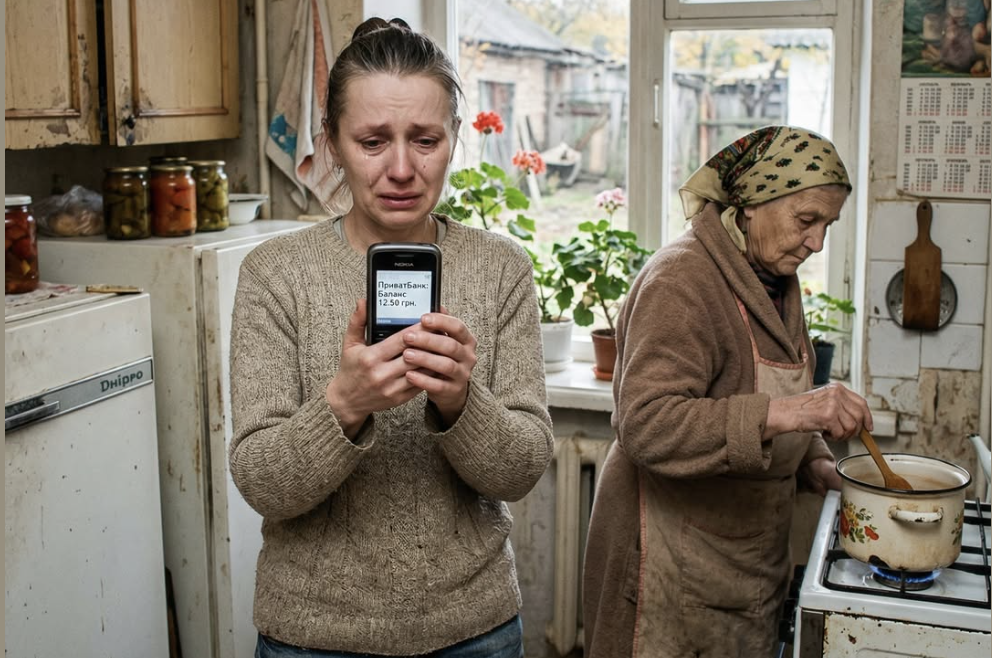 Мамо, ти це серйозно?! Тисяча гривень? Це всі гроші, які є в тебе на два тижні?! — голос Оксани пролунав як грім у цій застиглій тиші. Вона стояла посеред кухні, стискаючи в руках мамин старенький смартфон, на екрані якого світилося сповіщення від банку. — Це все, що в тебе лишилося до наступної виплати? Ганна Петрівна навіть не здригнулася. Вона повільно, майже методично перемішувала суп великою дерев’яною ложкою. Пара піднімалася над каструлею, огортаючи її обличчя вологим туманом, що приховував нові зморшки біля очей. Вона не оберталася, ніби сподіваючись, що якщо ігнорувати запитання, воно зникне само собою. — Картопля в погребі ще є, — нарешті тихо промовила вона, дивлячись у каструлю. — Хліб куплю свіжий. Нам з тобою багато не треба.