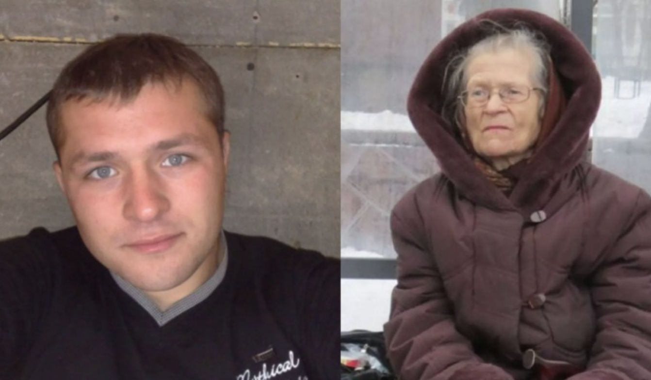 Літня бабуся продавала носові хустки та шкарпетки біля дороги, сподіваючись продати хоча б одну пару, щоби заробити трохи грошей. Ішов сніг, і надвечір ставало прохолодно. Кілька машин проїхали без зупинки, поки з великої чорної іномарки не вийшов чоловік років 40 із дорогим телефоном та товстим гаманцем. — Бабуся, скільки коштує такий шарф? — 50, за 40 віддам… — сказала бабуся. — Чому так дешево? – здивувався незнайомець, – я бачу, що це ручна робота, а це завжди дуже дорого коштує. — Ой, синку, я просто віддаю його за безцінь, щоб мати хоча б копійчину, — бабуся знизала плечима.