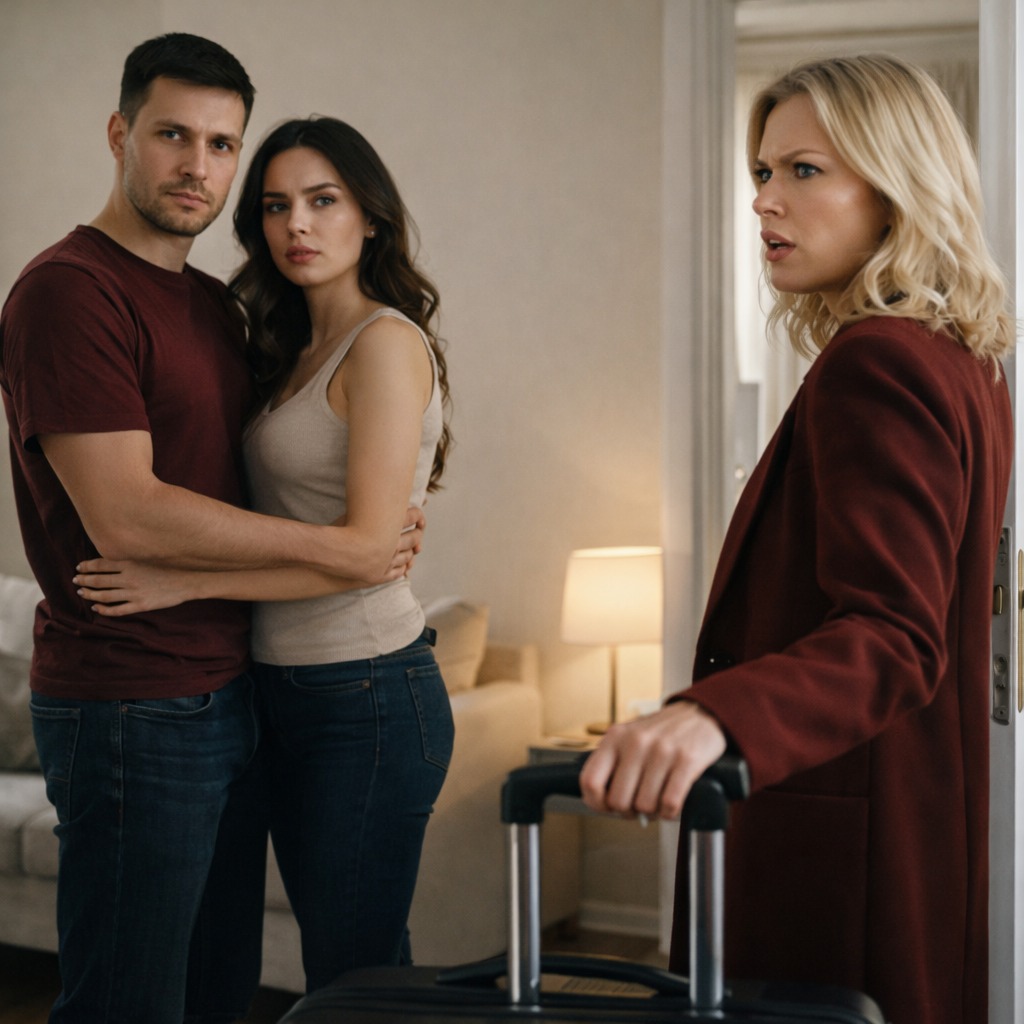 — Любий, до речі, твоя дружина повернулася. Ти їй сказав, що тепер тут живу я?