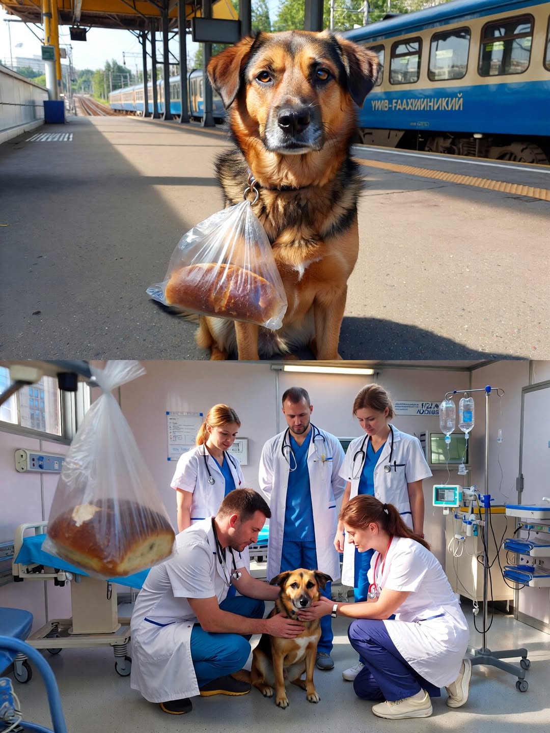 “Ми хотіли здати цього рудого пса у відлов, бо він щодня їздив електричкою без господаря… Але коли переглянули запис із камери на його нашийнику, побачили те, від чого в усіх перехопило подих — він щодня возив їжу людині, яка помирала на самоті”