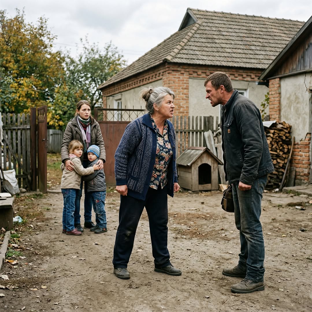 – Думаєш, виставиш мене – і все у шоколаді будете? Та кому буде потрібна з двома причепами твоя мавпа?! – Ану пішов геть! – Ганна Вікторівна перегородила йому шлях. – Пішов геть із моєї землі, поки я собак не спустила! – Гаркнула теща