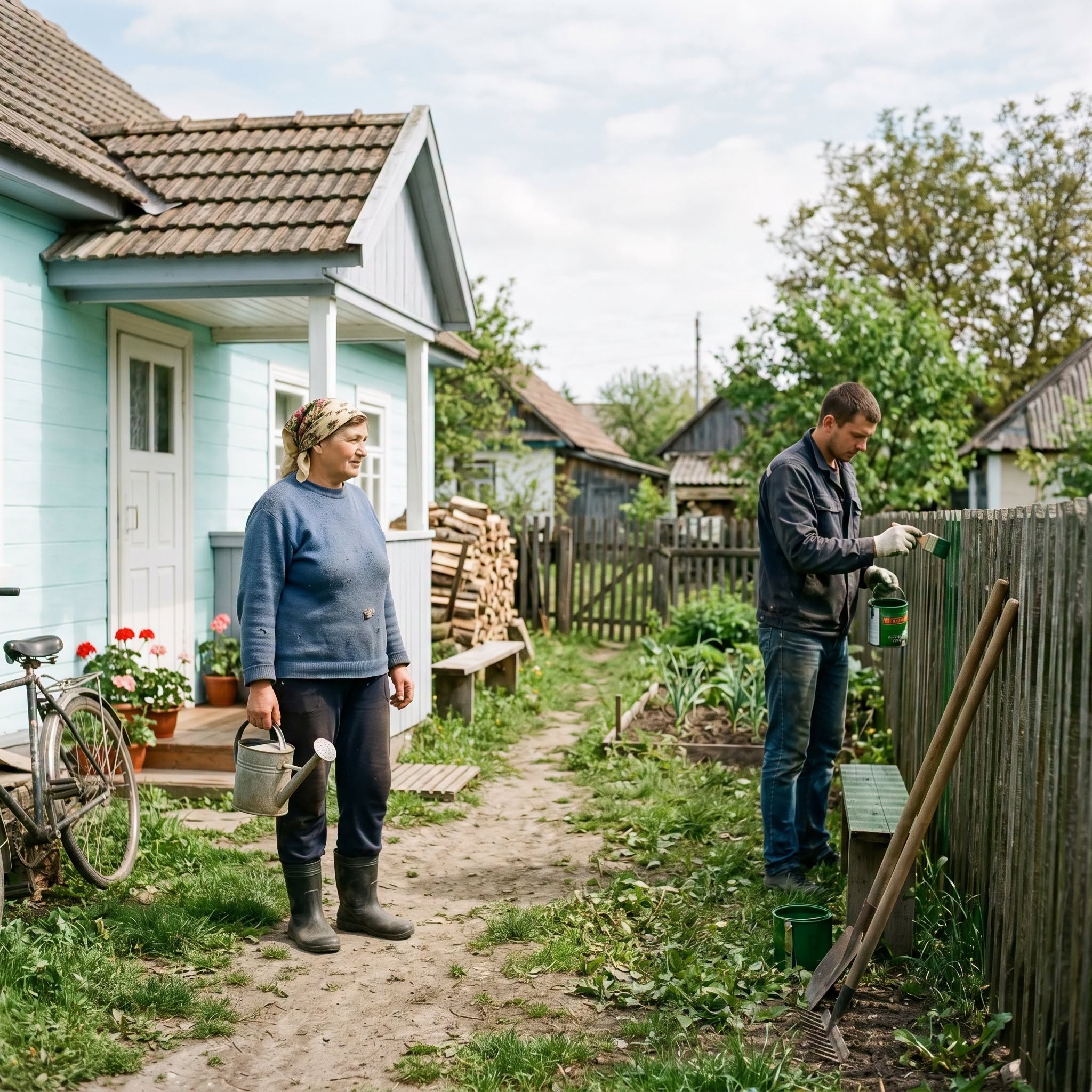 Ліда з Михайлом почали жити разом. Сусіди здивувалися, побачивши на її подвірʼї молодого чоловіка, але запитань не ставили. Михайло багато робив по господарству. Незабаром будинок Ліди засяяв свіжою фарбою. Спочатку вони приховували їхні стосунки. А потім перестали – дедалі частіше люди бачили їх разом. Хтось радів за них, але були й заздрісники. – Стільки самотніх жінок, а він зі старою зв’язався! – шепотілися пліткарки. Ліда мало звертала увагу на це… Так пройшло три роки, як один день. Одного разу Ліда прийшла з роботи, а Михайло сидить задумливий, дивлячись у стіну. Ліда одразу все зрозуміла… – Що таке? – тільки й змогла запитати вона