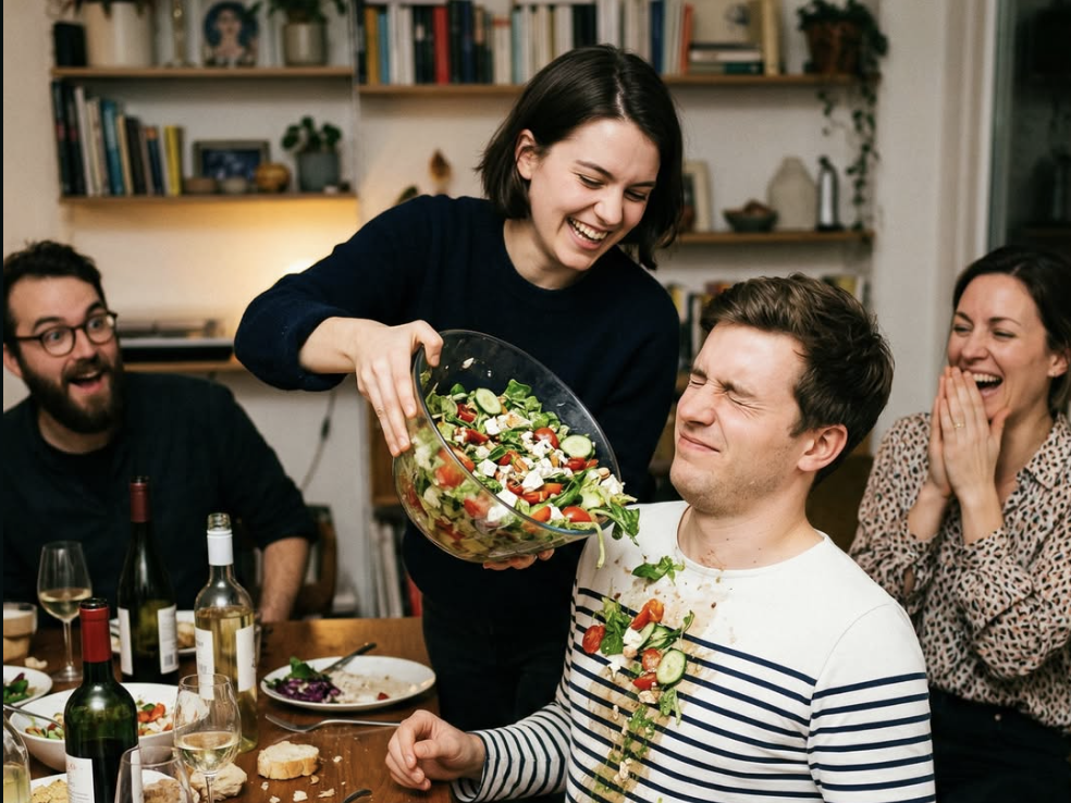 Ти виставила мене на посміховисько! — репетував Стас, і його голос, сповнений егоїстичної люті, відбивався від стін ресторану, де ще хвилину тому панував сміх. Ніка стояла навпроти, відчуваючи, як по щоках тече не лише розмита туш, а й розбиті надії. Це мав бути її день — тріумф двадцятип’ятиріччя, свято юності та майбутнього весілля. Але замість обіймів коханого вона отримала принизливий «жарт», який став точкою неповернення. Початок кінця виглядав як солодкий крем на обличчі, а на смак був гірким, як зрада.