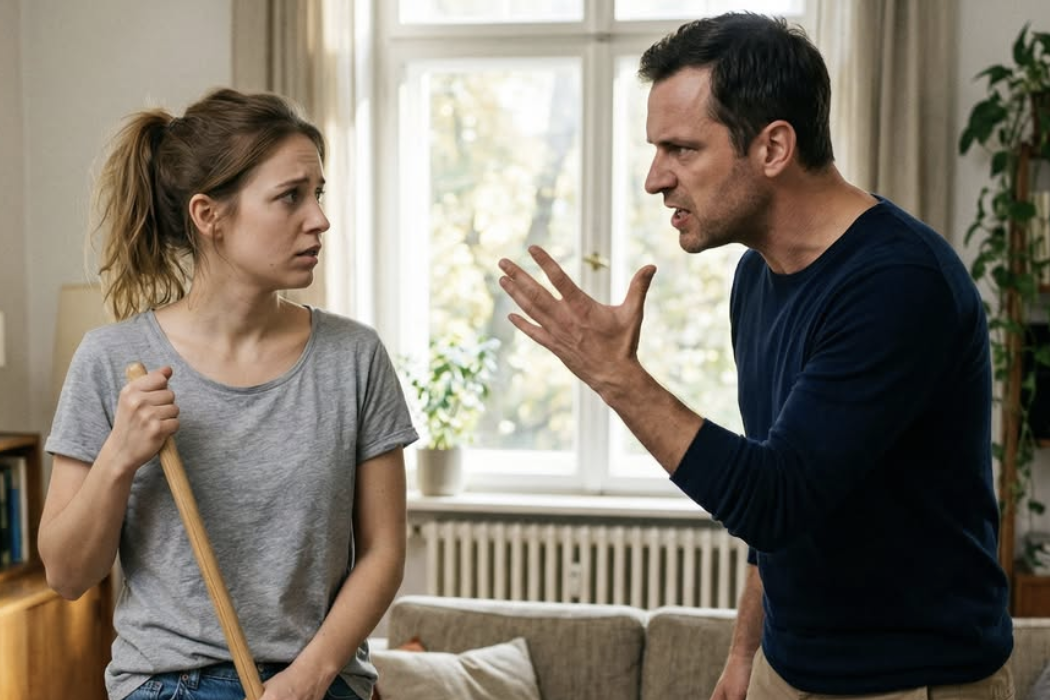 То чого це ти стала? Раз живiт уже порожнiй — значить, настав час зайнятись справами. Пiдлоги самi себе не приберуть, — сказав вiн з таким виглядом, нiби вручав менi Нобелiвську премiю за те, що я знову можу тримати в руках швабру.