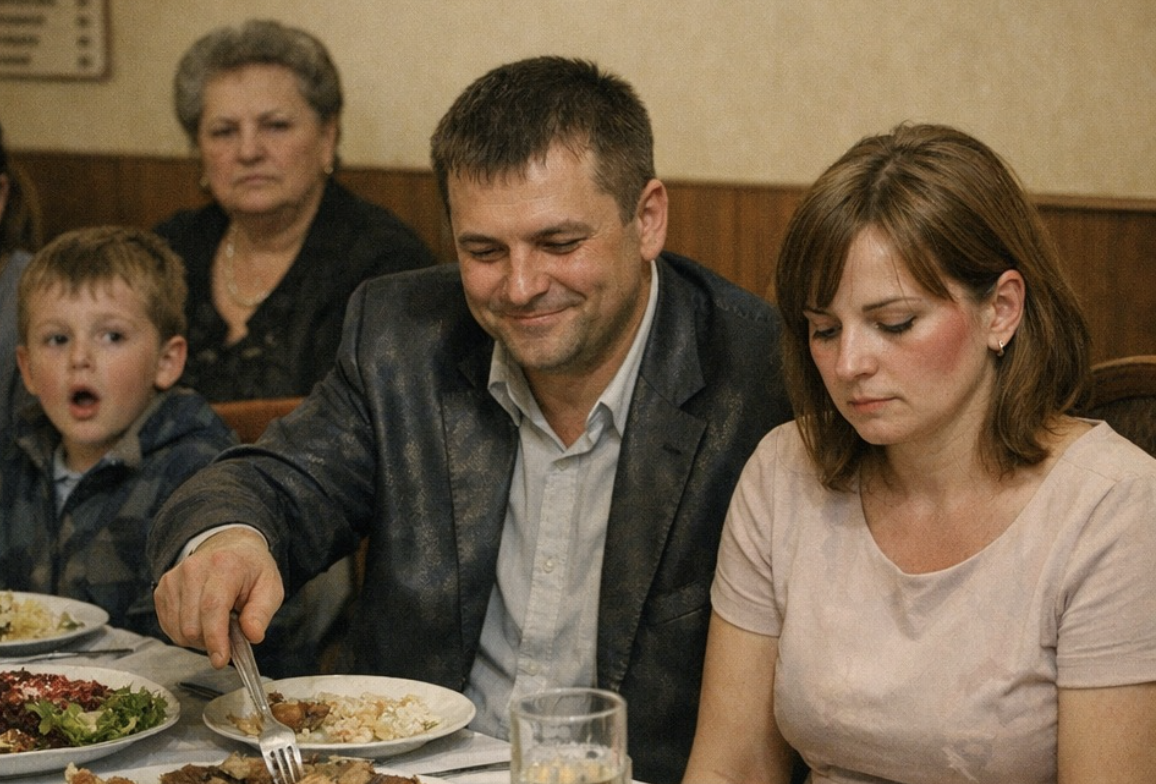 Ти що, зовсім безрука? Святковий день матері вирішила зіпсувати? — просичав Віталій, боляче стискаючи під столом зап’ясток дружини. Він посміхався гостям, а їй раптом потемніло в очах. Ресторан гув, дзенькотіли кришталі, в повітрі тягнувся теплий аромат печені.