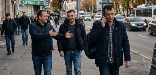 Мирославе, ти коли будеш вдома? Вечеря вже готується, так що поспіши, – сказала дружина, але слухавка фонила, тому розмову Мирослава з Мариною почули і його друзі, які разом з ним йшли з роботи і вмовляли його хоч раз з ними посидіти в кафе.