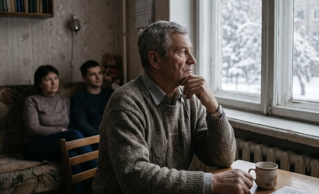 Донькам дістанеться по двокімнатній квартирі, а Віктору – наша трикімнатна. Він же за нами в старості наглядатиме, – сказав Михайло Петрович, дивлячись у вікно на сніг, що падав.