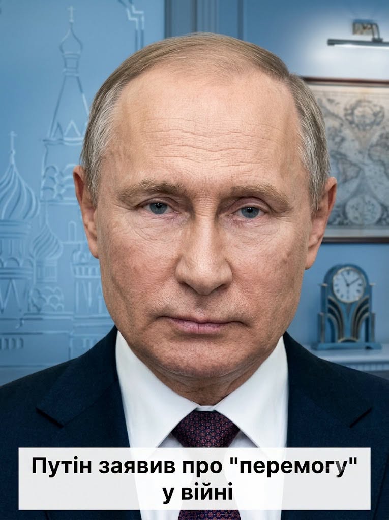 Путін заявив про “перемогу” у війні.