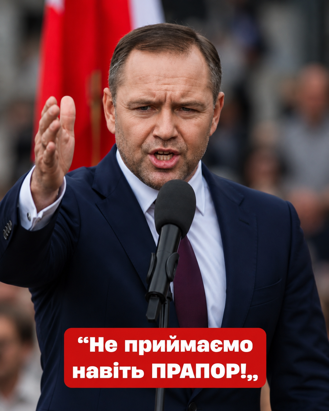 ”Не приймаємо навіть прапор “: Навроцький різко звернувся до Зеленського