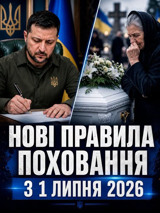 ❌ЗАБОРОНЕНО ВСІМ ПЕНСІОНЕРАМ. НОВІ ПРАВИЛА ПОХОВАННЯ З 1 липня