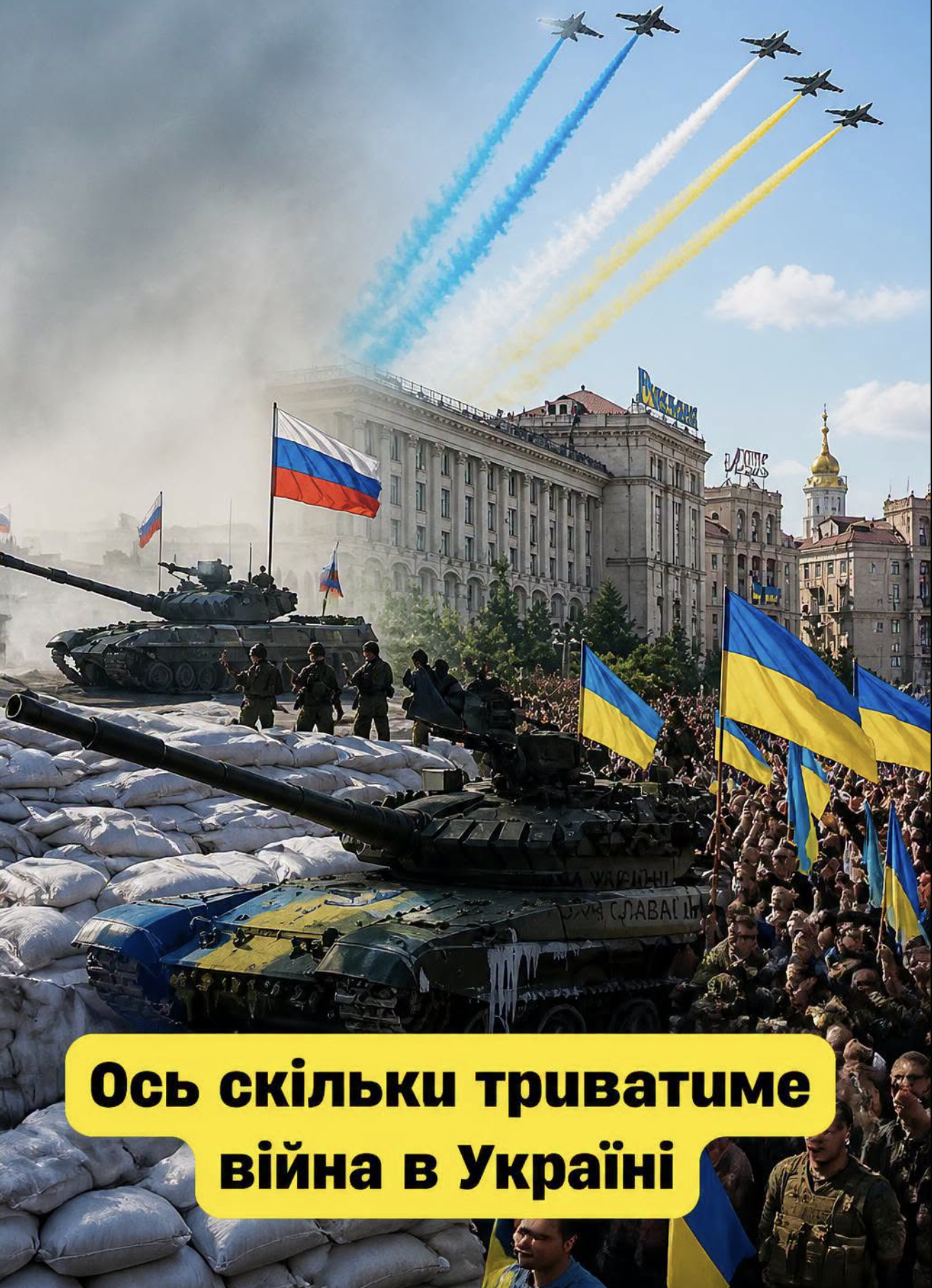 Ocь cкiлькu тpuвaтuмe вiйнa в Укpaїнi